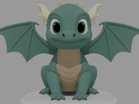 Stylized Dragon Modelo 3D