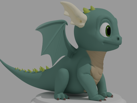 Stylized Dragon 3D Model