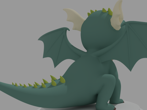 Stylized Dragon 3D Model