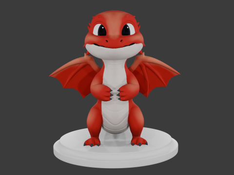 Stylized dragon Modelo 3D
