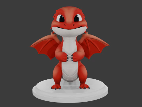 Drago stilizzato Modello 3D