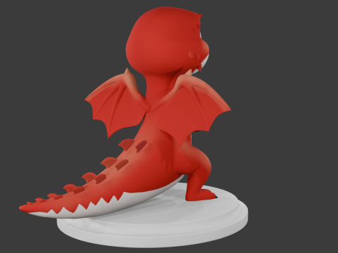 程式化的龙 3D 模型