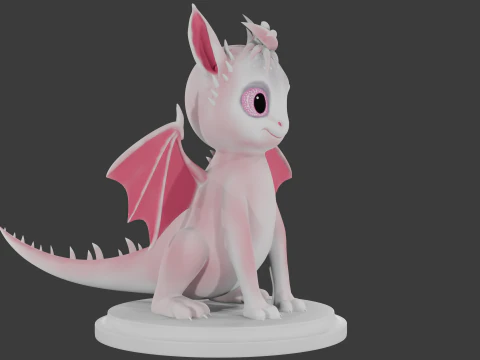 Drago femminile Modello 3D