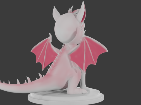 Womens dragon 3D 模型