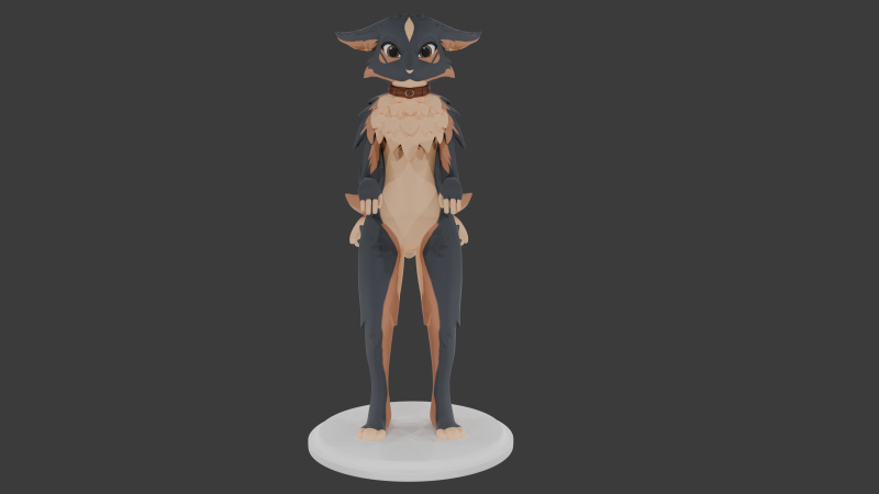 Furri Model 3D .c4d .max .obj .3ds .fbx .stl .blend 