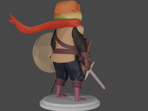 Stylized frog 3D Model