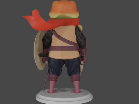 Stylized frog 3D Model