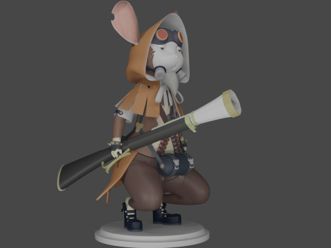Stylized mouse Model 3D