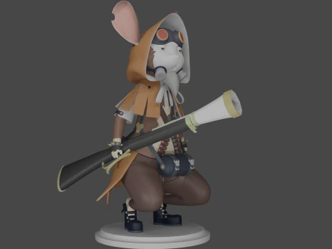 Stylized mouse 3D Model