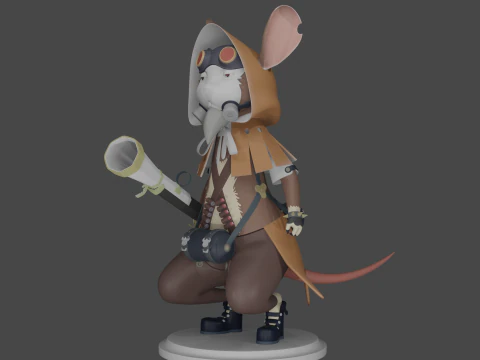 Stylized mouse 3D Model