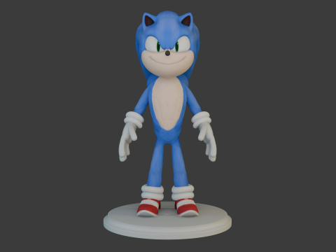 Sonic Modelo 3D
