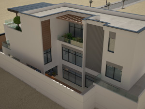 Private Villa create in 3dmax2015 and vray 3 Modello 3D