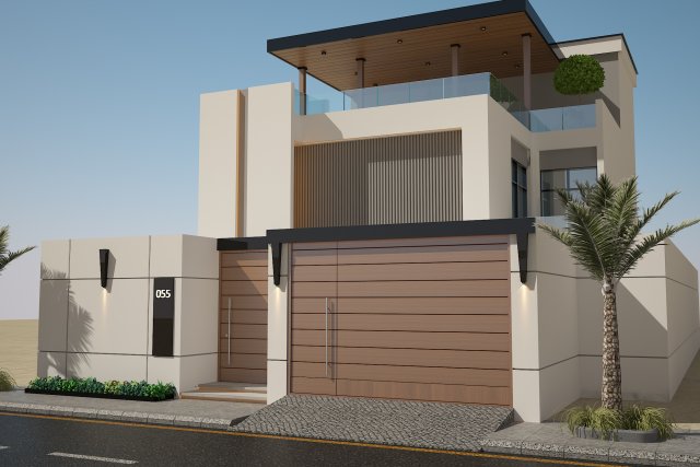 Private Villa create in 3dmax2015 and vray 3 Modello 3D .c4d .max .obj .3ds .fbx .stl .blend 