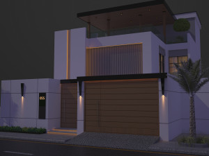 Private Villa create in 3dmax2015 and vray 3 Modello 3D