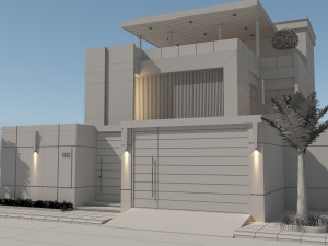 Private Villa create in 3dmax2015 and vray 3 Modello 3D