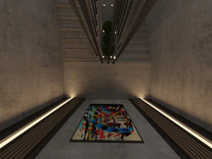 Modern Restaurant and Cafe Toraldo Interior Scene 3D Model