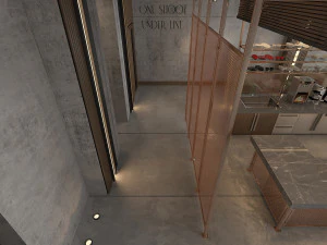 Modern Restaurant and Cafe Toraldo Interior Scene 3D Model