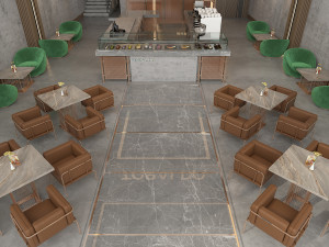 Completed project restaurant and caf 3d max 2015 vray 3 3Dモデル