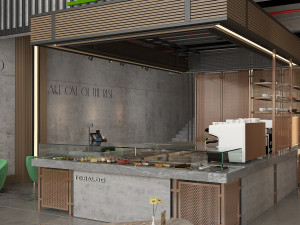 Completed project restaurant and caf 3d max 2015 vray 3 3Dモデル