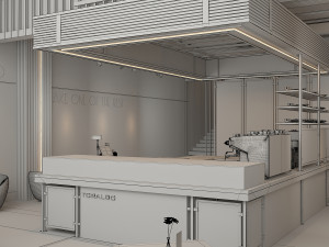 Completed project restaurant and caf 3d max 2015 vray 3 3Dモデル