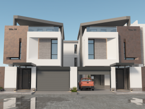 Private Residential Villas Complex created in 3dmax2015 and Vray 3 3D Model