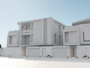 Complexe de villas r&eacute;sidentielles priv&eacute;es cr&eacute;&eacute; en 3dmax2015 et Vray 3 Modèle 3D