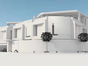 Complexe de villas r&eacute;sidentielles priv&eacute;es cr&eacute;&eacute; en 3dmax2015 et Vray 3 Modèle 3D