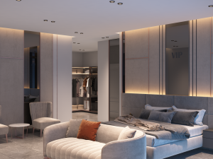 LUXURY MASTER BEDROOM 3D Model