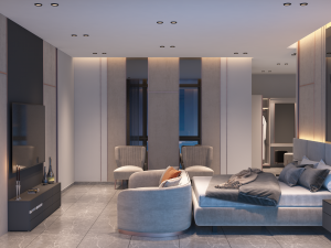 LUXURY MASTER BEDROOM 3D Model