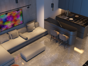 LIVING ROOM 3D Model