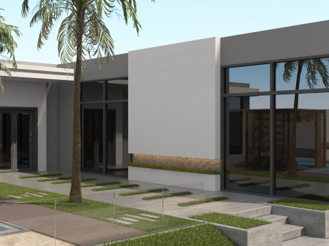 Private resort 3D Модель