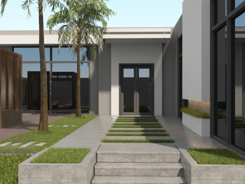 Private resort 3D Model