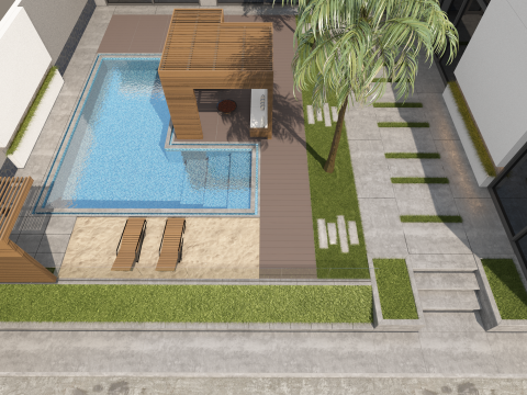 Private resort 3D Модель