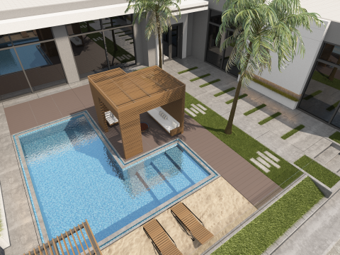 Private resort 3D Модель