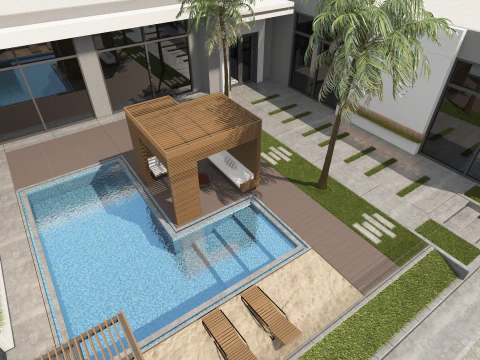 Private resort 3D Model