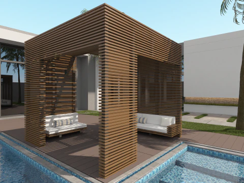 Private resort 3D Model