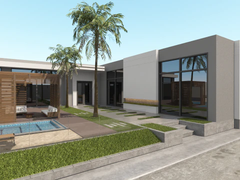 Private resort 3D Model