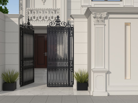 Villa Exterior Design 3D Model