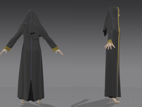 Arabic Abaya 3Dモデル