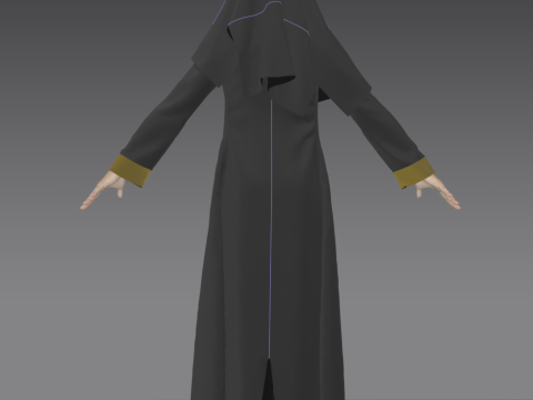 Arabic Abaya 3Dモデル