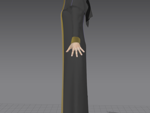 Arabic Abaya 3Dモデル