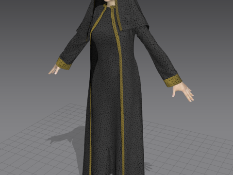 Arabic Abaya 3Dモデル