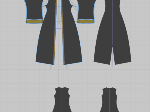 Arabic Abaya 3Dモデル