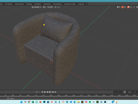 ARMCHAIR Modello 3D