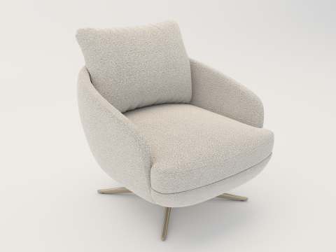 LARGE ARMCHAIR - SWIVEL 3D Model