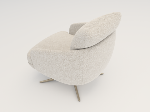 LARGE ARMCHAIR - SWIVEL 3D Model