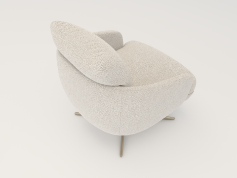 LARGE ARMCHAIR - SWIVEL 3D Model