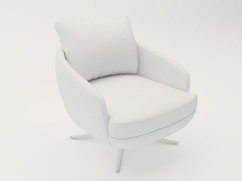 LARGE ARMCHAIR - SWIVEL 3D Model