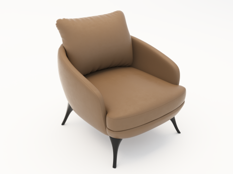 LARGE ARMCHAIR - FIXED Modelo 3D