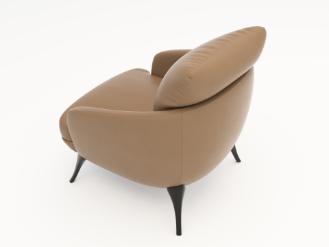 LARGE ARMCHAIR - FIXED 3D Model